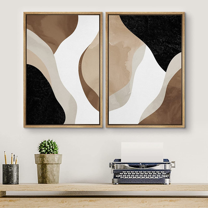 Black and store white abstract - watercolors painting, print on canvas, abstract print, black and white art, abstract art